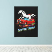 'Drive the Legend' v01 Canvas Afdruk (Insitu (Houten vloer))