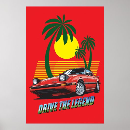 'Drive the Legend' v02 Poster (Voorkant)