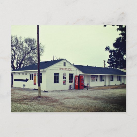 Drive-thru drankwinkel in Kingman Kansas Briefkaart (Voorkant)