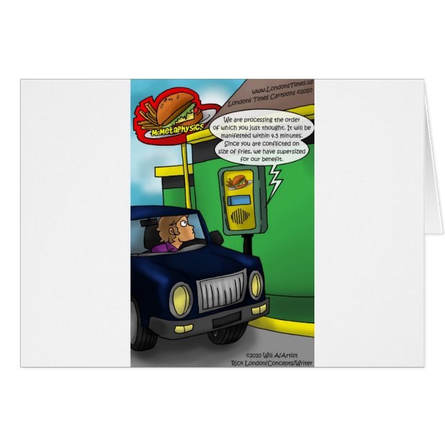 Drive Thru Metafysica Grappige T-shirts & Cadeaus (Voorkant Horizontaal)