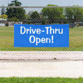 Drive-Thru Open!-banner Spandoek (Insitu)