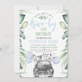 drive van Safari Birthday Parade Invitation Kaart (Voorkant)