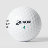 'Drive with Courage, Putt with Peace' Christian  Golfballen (Logo)