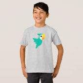 Drivemode Kinder Parrot Raglan T-shirt (Voorkant volledig)