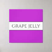 DRIVEN JAM Tekst Fun Helder Roze Witte Strepen Canvas Afdruk (Voorkant)