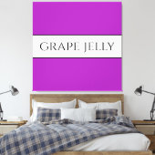 DRIVEN JAM Tekst Fun Helder Roze Witte Strepen Canvas Afdruk (Insitu (Slaapkamer))