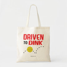 "Driven to Dink" Pickleball Canvas tas
