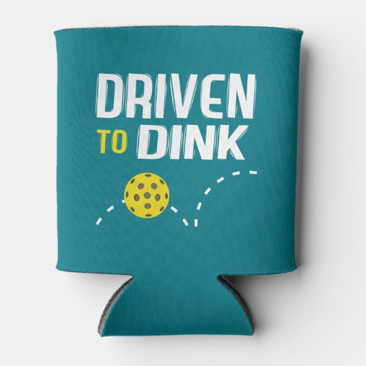 "Driven to Dink" Pickleball Koelbox Blikjeskoeler (Voorkant)