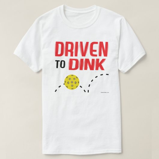 "Driven to Dink" Pickleball Shirt (Design voorkant)