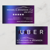 driver Automobile Service Car Visitekaartje (Voorkant / Achterkant)