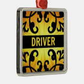 Driver Damask Kerst Ornament (Rechts)