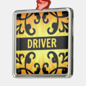 Driver Damask Kerst Ornament (Links)