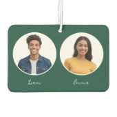 Driver en Partner Foto's Namen Reversible Custom Luchtverfrisser (Achterkant)