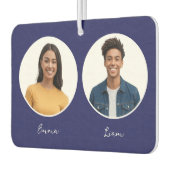 Driver en Partner Foto's Namen Reversible Custom Luchtverfrisser (Links)