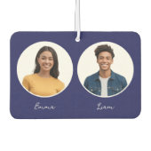 Driver en Partner Foto's Namen Reversible Custom Luchtverfrisser (Voorkant)