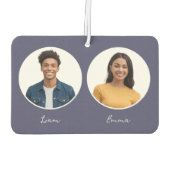 Driver en Partner Foto's Namen Reversible Custom Luchtverfrisser (Achterkant)