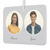 Driver en Partner Foto's Namen Reversible Custom Luchtverfrisser (Links)