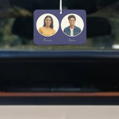 Driver en Partner Foto's Namen Reversible Custom Luchtverfrisser
