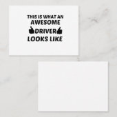 DRIVER GEWELDIGE KIJKEN ALS CONTACTKAARTJE (Voorkant / Achterkant)