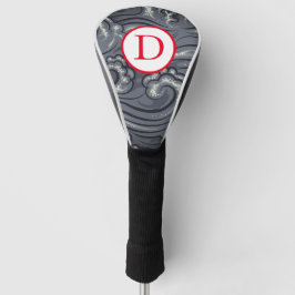 DRIVER GOLF HEAD HOESJE JAPANESE WAVES DIY INITIAA GOLFHEADCOVER