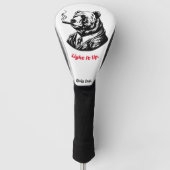 Driver Hoesje, White Exclusive Griz Inc. Golfheadcover (Voorkant)