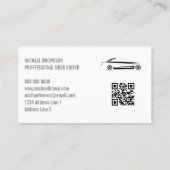 Driver Metallic Auto QR Visitekaartje (Achterkant)