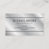 Driver Minimalist Bold Modern Zilver Visitekaartje (Achterkant)