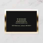 Driver Modern Gold-omhulde Chauffeur Visitekaartje (Achterkant)