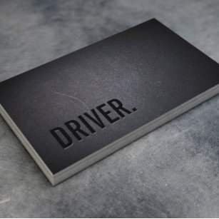 Driver Professional Black minimalist Visitekaartje
