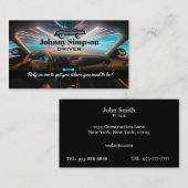 Driver Taxi Business Cards Visitekaartje (Voorkant / Achterkant)