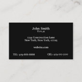 Driver Taxi Business Cards Visitekaartje (Achterkant)