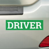DRIVER-teken/sticker/MAGNET Bumpersticker (Op auto)