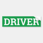 DRIVER-teken/sticker/MAGNET Bumpersticker (Voorkant)