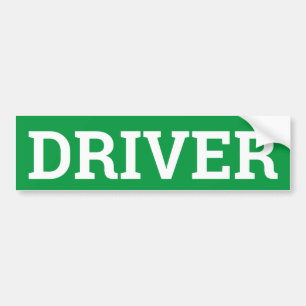 DRIVER-teken/sticker/MAGNET Bumpersticker