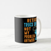 Driver voor vrachtwagen in ruste Gevist Koffiemok (Voorkant rechts)