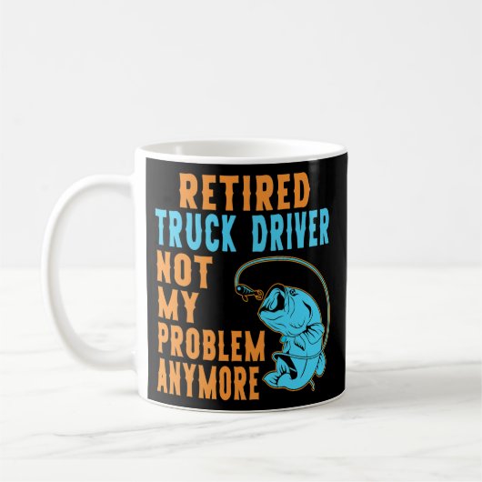 Driver voor vrachtwagen in ruste Gevist Koffiemok (Links)