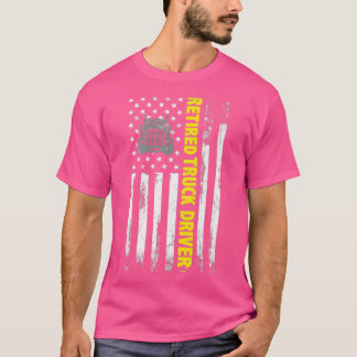 Driver voor vrachtwagen in ruste Thin Gold line Am T-shirt