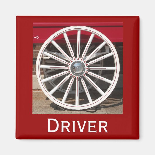 "Driver" Wagon Wheel Magnet (Voorkant)