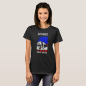 Driverchauffeur in ruste US Flag Trucker Retiremen T-shirt (Voorkant volledig)