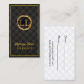 DriverGold Initiaal Logo - Monogram aangepast Visitekaartje (Voorkant / Achterkant)