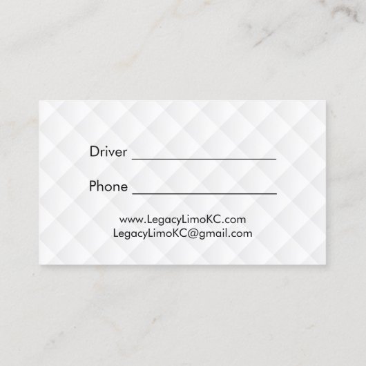 DriverGold Initiaal Logo - Monogram aangepast Visitekaartje (Achterkant)