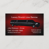 Driverhuur Classy Limo Visitekaartje (Voorkant)
