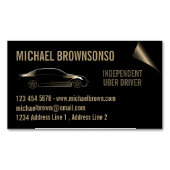 Driveronafhankelijke autostoelgoud magnetisch visitekaartje (Voorkant)