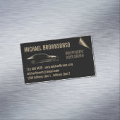 Driveronafhankelijke autostoelgoud magnetisch visitekaartje (Voorbeeld)