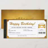 Drivers Gold Gift Ticket Voucher (Voorkant / Achterkant)
