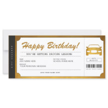 Drivers Gold Gift Ticket Voucher