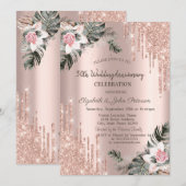 Drivers, handpalmen, Rozen Jubileum Kaart (Voorkant / Achterkant)