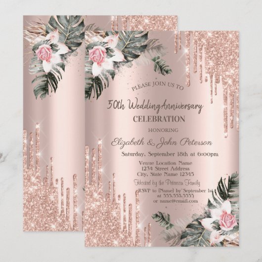 Drivers, handpalmen, Rozen Jubileum Kaart (Voorkant / Achterkant)