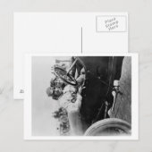 Drivers in een Mercer voor de Foto van de Astor Cu Briefkaart (Voorkant / Achterkant)