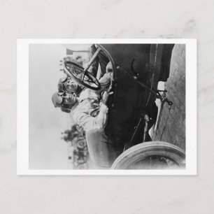 Drivers in een Mercer voor de Foto van de Astor Cu Briefkaart